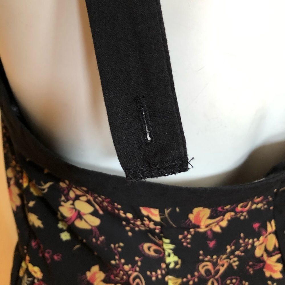 Sandra Darren Floral Pleated Midi Dress Size 12P - Picture 7 of 8